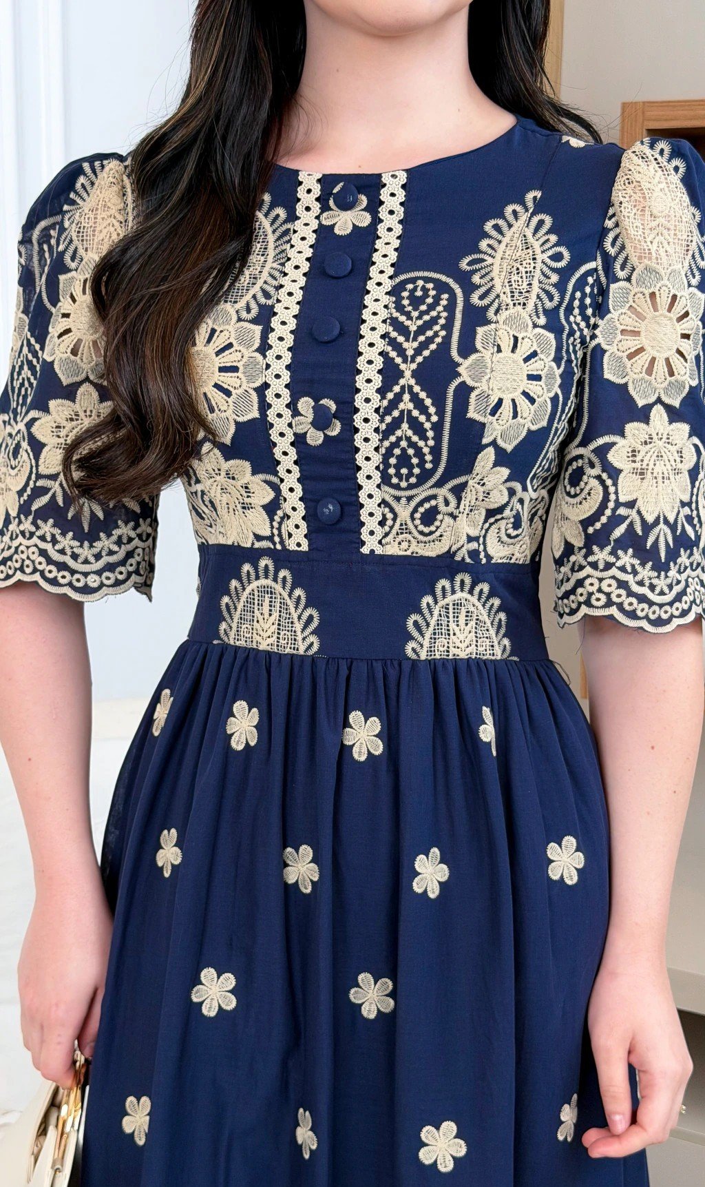 Vestido premium Liv em lese algodão, forrado - Imagem 15