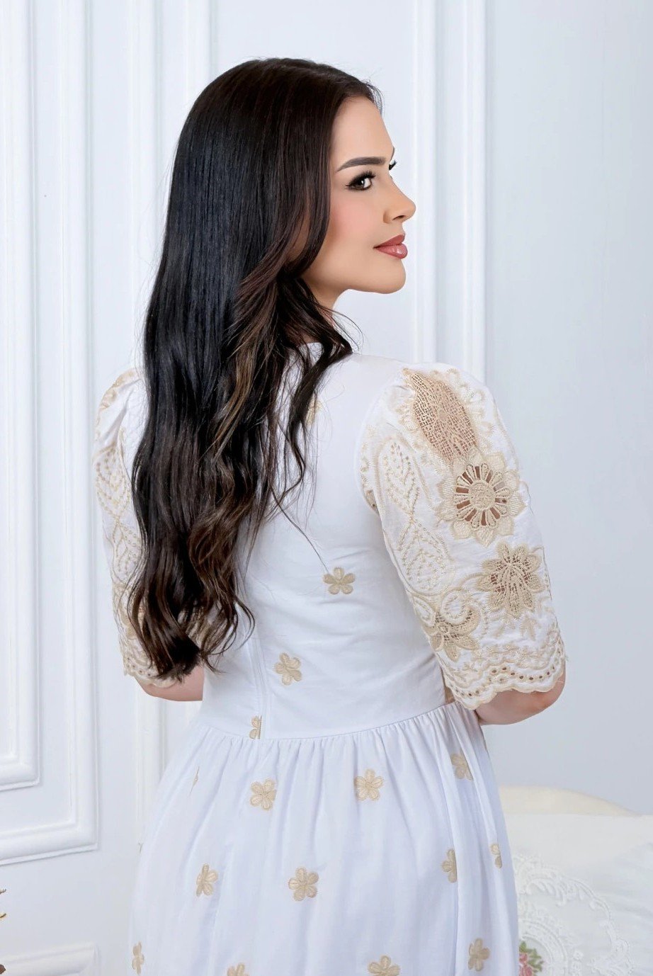 Vestido premium Liv em lese algodão, forrado - Imagem 12